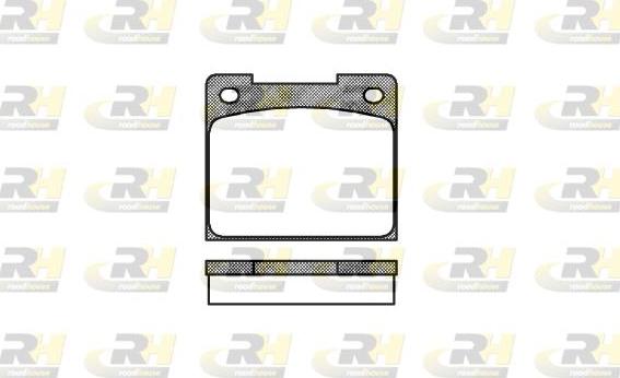 Roadhouse 2039.00 - Set placute frana,frana disc allinparts.ro