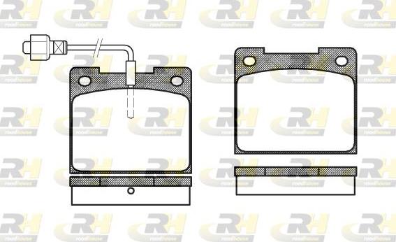 Roadhouse 2039.02 - Set placute frana,frana disc allinparts.ro