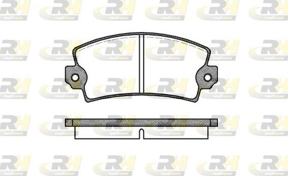 Roadhouse 2021.00 - Set placute frana,frana disc allinparts.ro