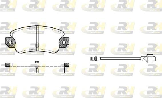 Roadhouse 2028.02 - Set placute frana,frana disc allinparts.ro