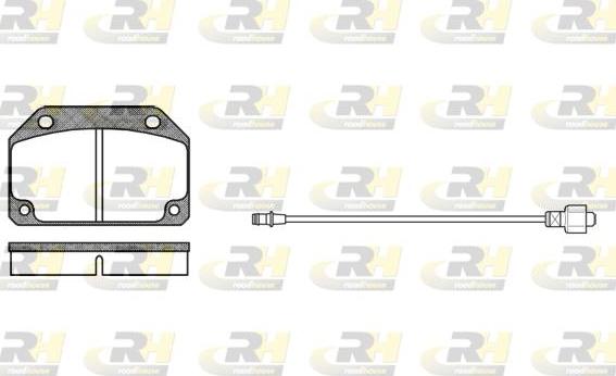 Roadhouse 2027.02 - Set placute frana,frana disc - allinparts.ro