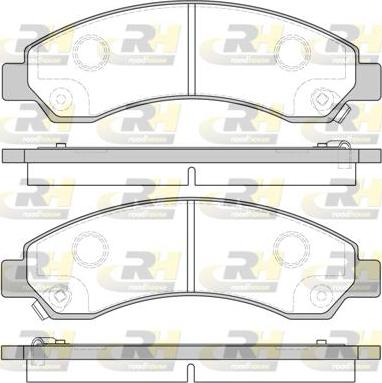 Roadhouse 21456.04 - Set placute frana,frana disc allinparts.ro