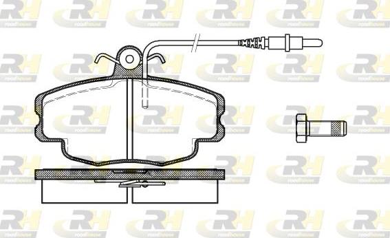 Roadhouse 2141.24 - Set placute frana,frana disc allinparts.ro