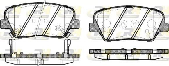 Roadhouse 21412.12 - Set placute frana,frana disc allinparts.ro