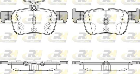 Roadhouse 21551.00 - Set placute frana,frana disc - allinparts.ro
