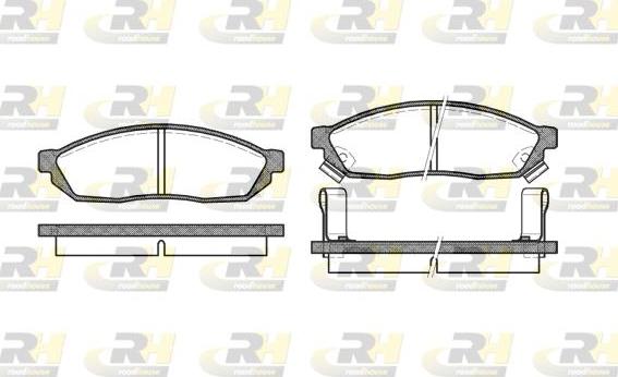 Roadhouse 2111.02 - Set placute frana,frana disc allinparts.ro