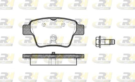 Roadhouse 21138.00 - Set placute frana,frana disc allinparts.ro