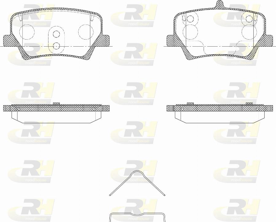 Roadhouse 21819.00 - Set placute frana,frana disc allinparts.ro