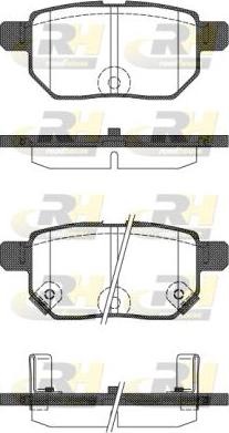 Roadhouse 21286.22 - Set placute frana,frana disc allinparts.ro