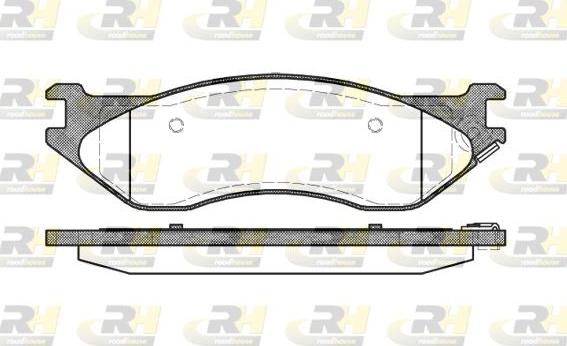Roadhouse 2887.04 - Set placute frana,frana disc allinparts.ro