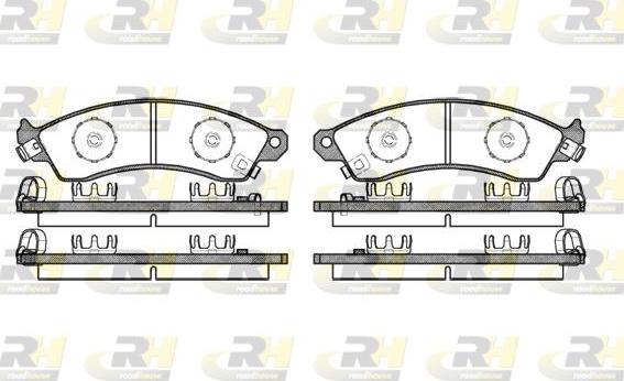 Roadhouse 2334.02 - Set placute frana,frana disc allinparts.ro