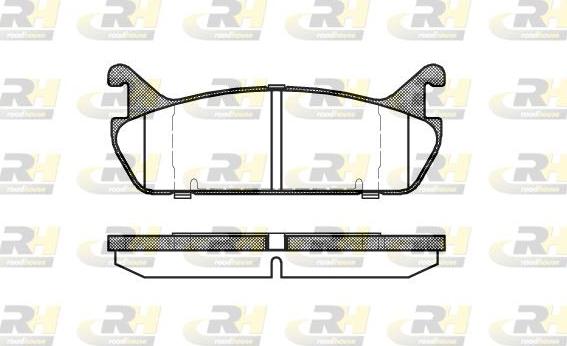 Roadhouse 2329.00 - Set placute frana,frana disc allinparts.ro