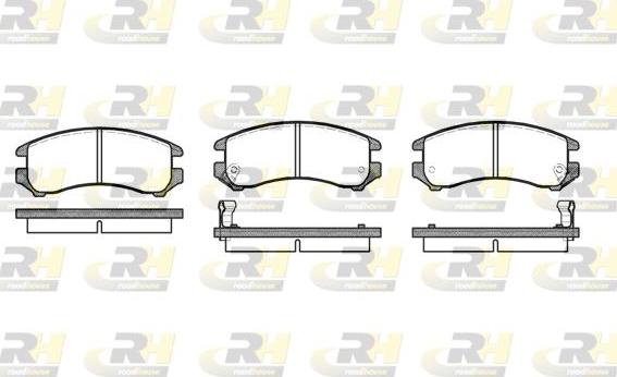 Roadhouse 2219.02 - Set placute frana,frana disc - allinparts.ro