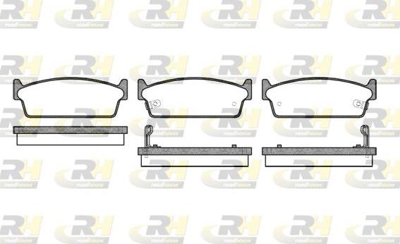Roadhouse 2227.02 - Set placute frana,frana disc - allinparts.ro