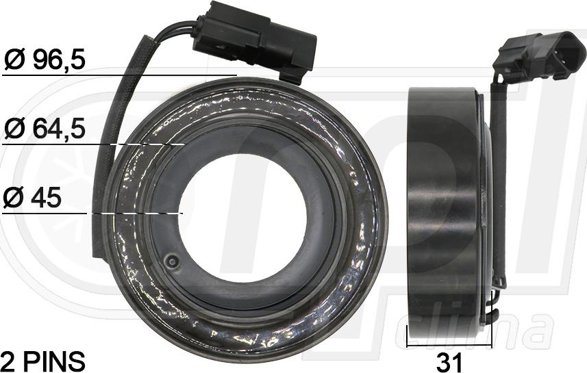 RPL QUALITY APBOFD0008 - Bobina, ambreiaj magnetic compresor allinparts.ro