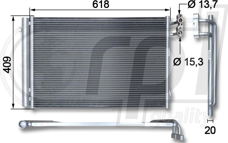 CARRO 031606400 - Condensator, climatizare - allinparts.ro