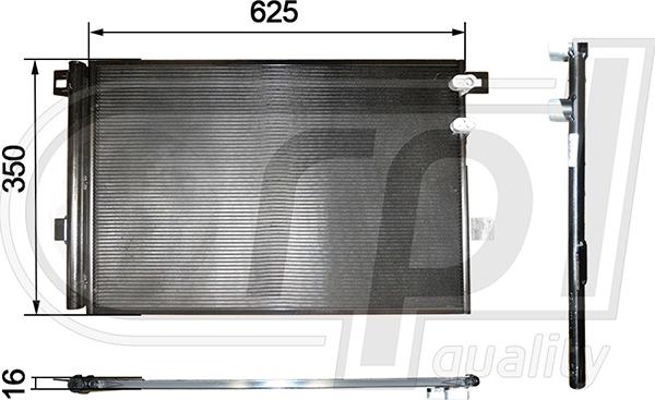 RPL QUALITY APCDBW5028 - Condensator, climatizare - allinparts.ro