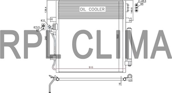 RPL QUALITY APCDCH5044 - Condensator, climatizare allinparts.ro
