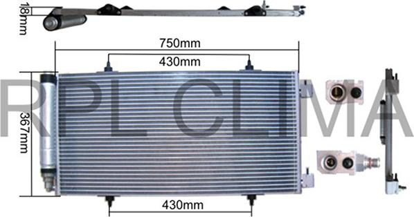 RPL QUALITY APCDCI0047 - Condensator, climatizare - allinparts.ro