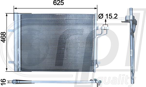 RPL QUALITY APCDFD5056 - Condensator, climatizare - allinparts.ro