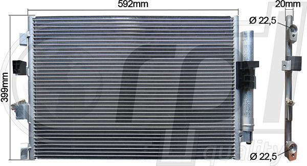 RPL QUALITY APCDFD5057 - Condensator, climatizare allinparts.ro