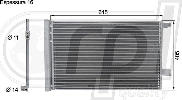 RPL QUALITY APCDJG5020 - Condensator, climatizare - allinparts.ro