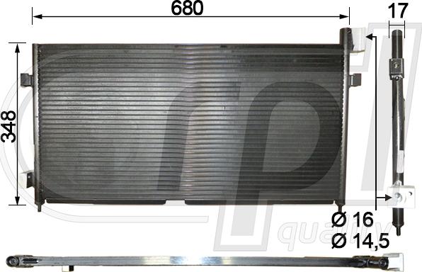 RPL QUALITY APCDVO5024 - Condensator, climatizare - allinparts.ro