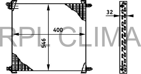 RPL QUALITY APCDVO0023 - Condensator, climatizare allinparts.ro