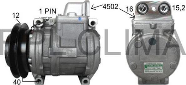 RPL QUALITY APCOMB0026 - Compresor, climatizare - allinparts.ro