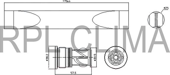 RPL QUALITY APFLCI0032 - Uscator,aer conditionat - allinparts.ro