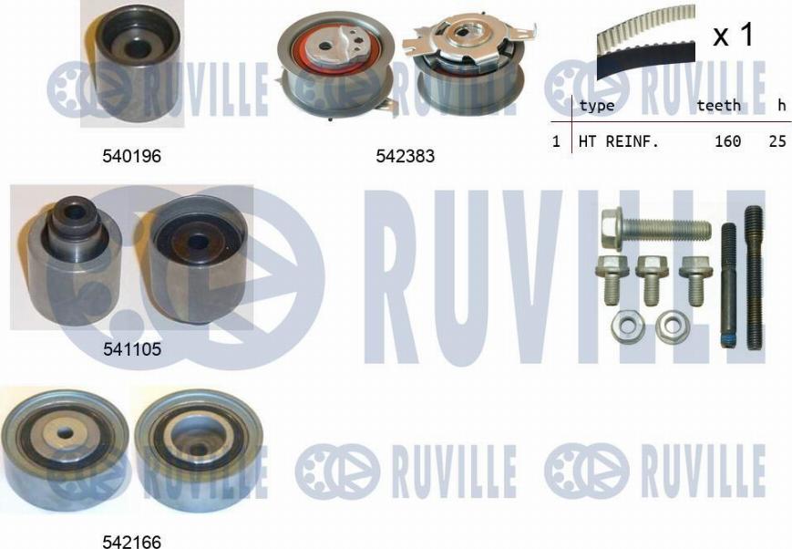 Ruville 550333 - Set curea de distributie allinparts.ro