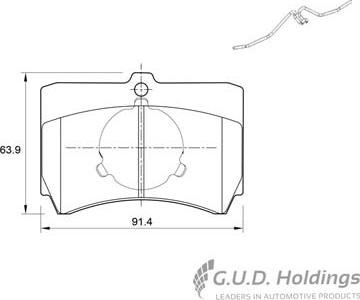 SAFELINE D968 - Set placute frana,frana disc allinparts.ro