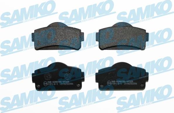 Samko 5SP2286 - Set placute frana,frana disc allinparts.ro