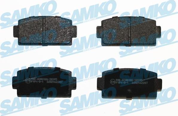 Samko 5SP2287 - Set placute frana,frana disc allinparts.ro