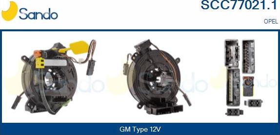 Sando SCC77021.1 - Arc spirala, Airbag allinparts.ro