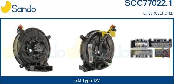 Sando SCC77022.1 - Arc spirala, Airbag - allinparts.ro
