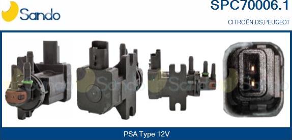 Sando SPC70006.1 - Convertor presiune, esapament allinparts.ro