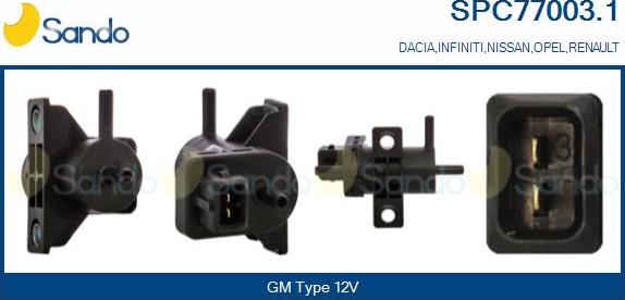 Sando SPC77003.1 - Convertor presiune, esapament allinparts.ro