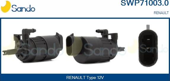 Sando SWP71003.0 - Pompa de apa,spalare parbriz - allinparts.ro