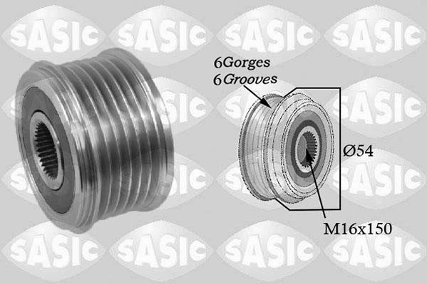 Sasic 1676011 - Fulie, alternator allinparts.ro