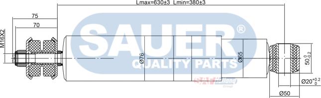 SAUER S3760002000 - Amortizor allinparts.ro
