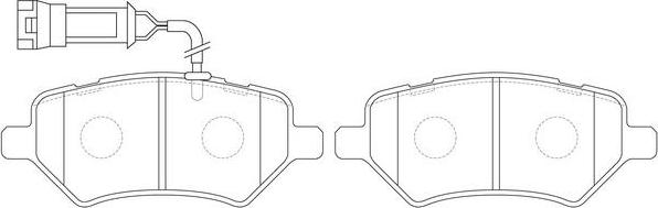 SB BP80838W - Set placute frana,frana disc allinparts.ro