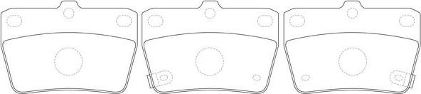 SB BP21424 - Set placute frana,frana disc allinparts.ro