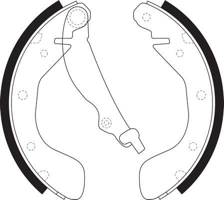 SB BS12174 - Set saboti frana - allinparts.ro