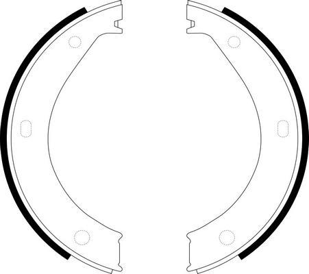 SB BS32527 - Set saboti frana, frana de mana allinparts.ro