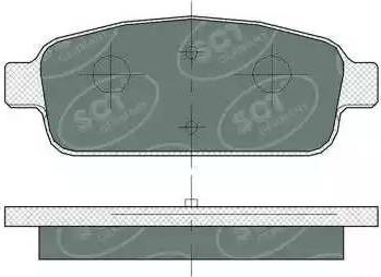 4U 22322OP - Set placute frana,frana disc allinparts.ro