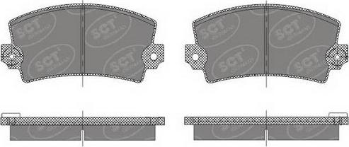SCT-MANNOL SP 485 PR - Set placute frana,frana disc allinparts.ro