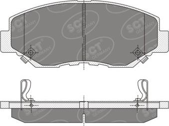 ADVICS C1N018Y - Set placute frana,frana disc allinparts.ro