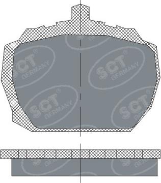 SCT-MANNOL SP231 - Set placute frana,frana disc allinparts.ro
