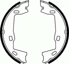 SCT-MANNOL SS 544 - Set saboti frana, frana de mana - allinparts.ro